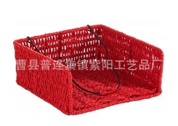 【廠家供應紙繩編織收納筐 軟編工藝品 草編儲物收納籃】價格_廠家 - 中國供應商